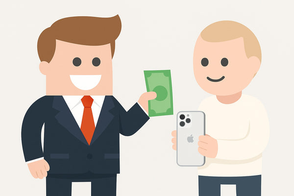 Trade in your old device right away